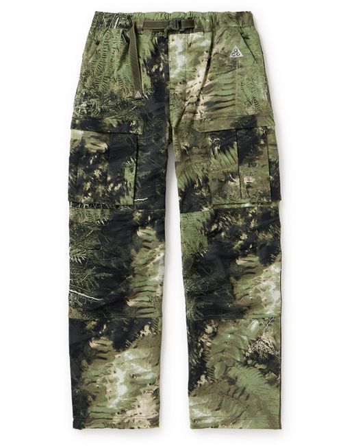 Nike ACG Smith Summit Straight-Leg Convertible Printed Shell Cargo Trousers