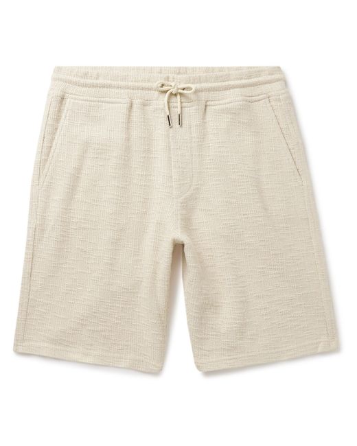 Nn07 Jerry 3520 Straight-Leg Cotton-Blend Bouclé Drawstring Shorts
