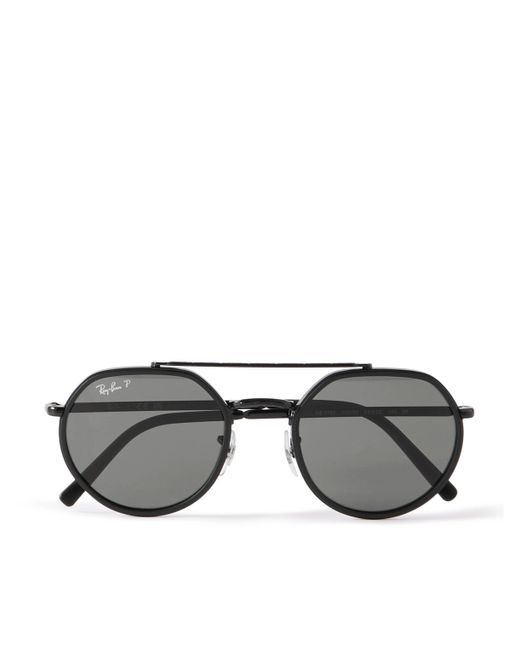 Ray-Ban Round-Frame Metal Sunglasses