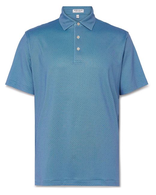 Peter Millar Soriano Printed Stretch-Jersey Golf Polo Shirt