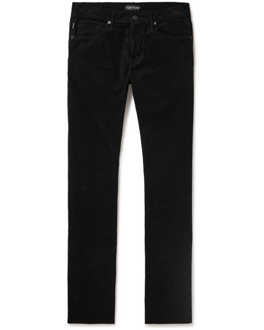 Tom Ford Slim Straight-Leg Cotton-Blend Corduroy Trousers UK/US 30