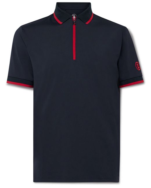 Bogner Cody Contrast-Tipped Stretch-Jersey Golf Polo Shirt