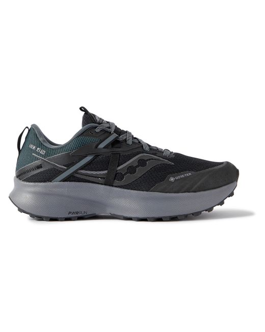 Saucony Ride 15 Rubber-Trimmed GORE-TEX Mesh Trail Sneakers