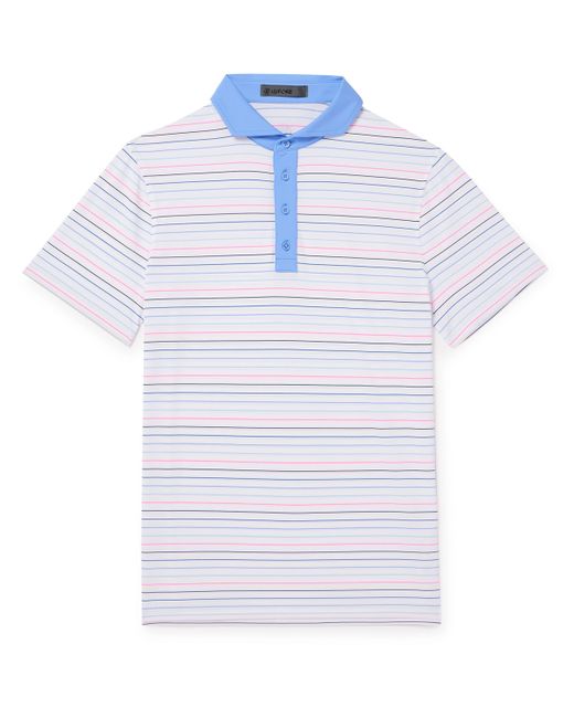 G/Fore Striped Tech-Jersey Golf Polo Shirt