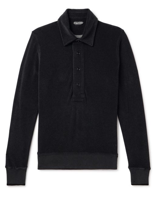 Tom Ford Slim-Fit Cotton-Blend Terry Polo Shirt