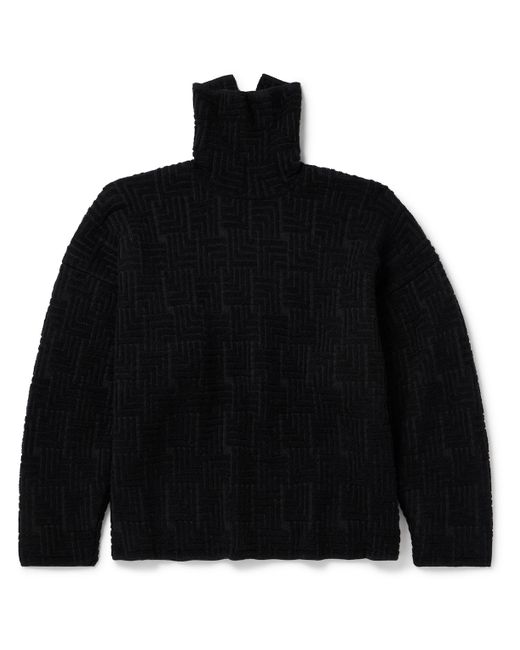 Fear Of God Oversized Jacquard-Knit Virgin Wool-Blend Rollneck Sweater