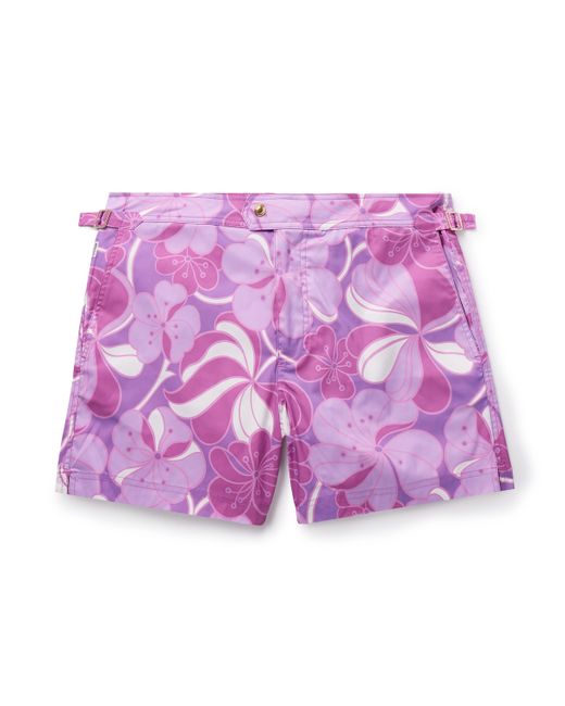 Tom Ford Slim-Fit Short-Length Floral-Print Swim Shorts