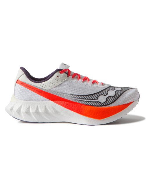 Saucony Endorphin Pro 4 Rubber-Trimmed Mesh Running Sneakers