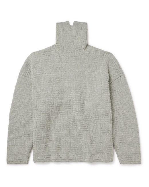 Fear Of God Oversized Jacquard-Knit Virgin Wool-Blend Rollneck Sweater