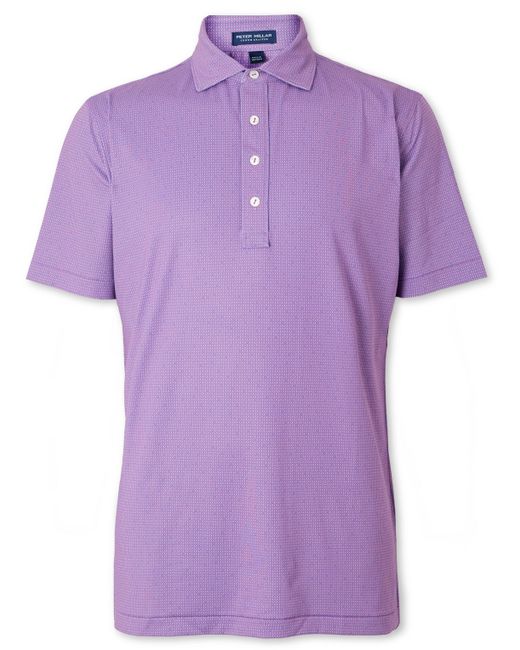 Peter Millar Signature Printed Stretch-Jersey Golf Polo Shirt