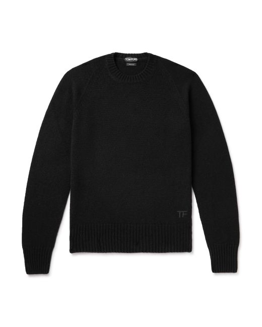 Tom Ford Logo-Embroidered Knitted Cashmere Sweater