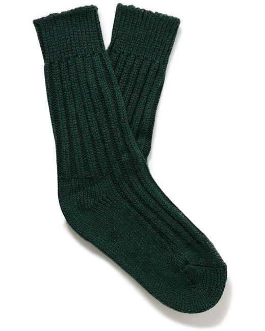 The Elder Statesman Yosemite Ribbed Cashmere Socks