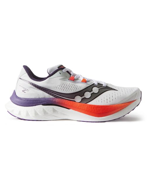Saucony Endorphin Speed 4 Rubber-Trimmed Mesh Running Sneakers