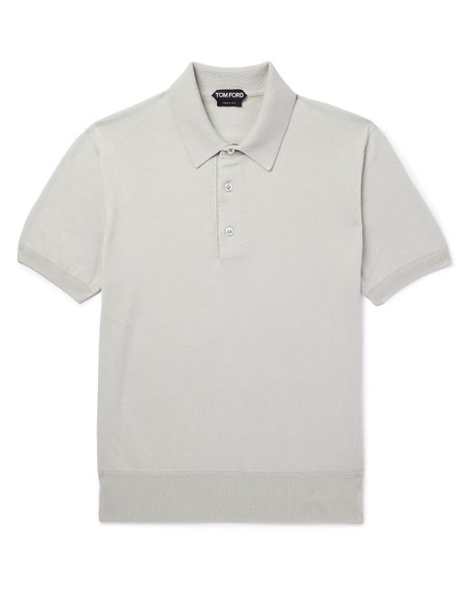 Tom Ford Slim-Fit Sea Island Cotton Polo Shirt