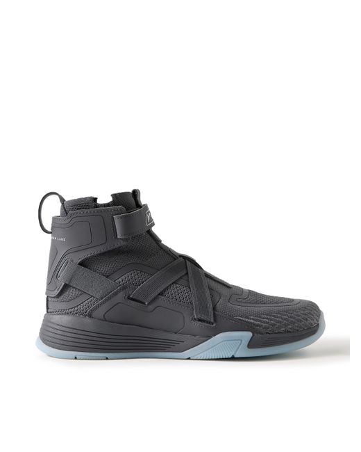 APL Athletic Propulsion Labs SUPERFUTURE Rubber-Trimmed TechLoom High-Top Sneakers
