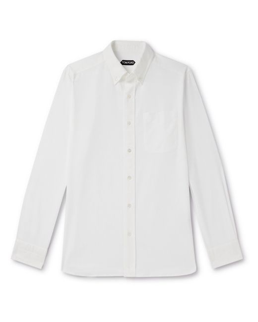 Tom Ford Button-Down Collar Cotton Oxford Shirt
