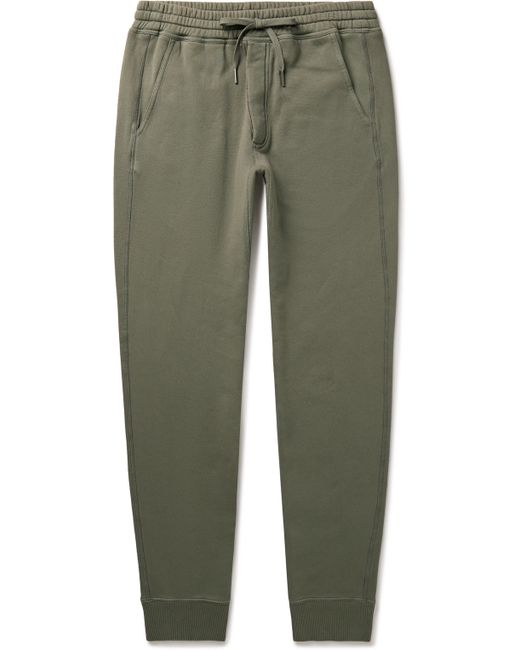 Tom Ford Tapered Garment-Dyed Cotton-Jersey Sweatpants
