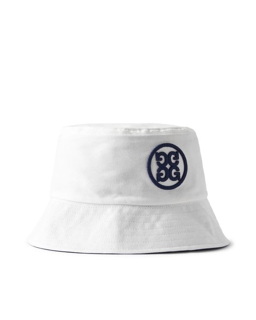 G/Fore Reversible Logo-Embroidered Cotton-Twill Golf Bucket Hat