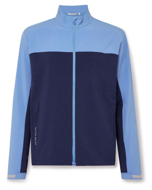Peter Millar Dunes Logo-Print Colour-Block Stretch-Jersey Golf Jacket