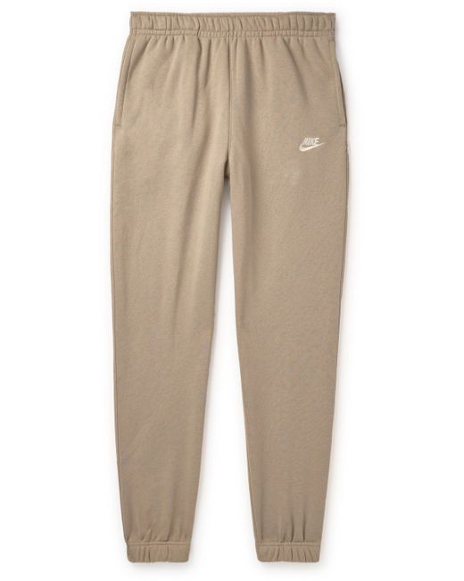 Nike NSW Logo-Embroidered Tapered Cotton-Blend Jersey Sweatpants