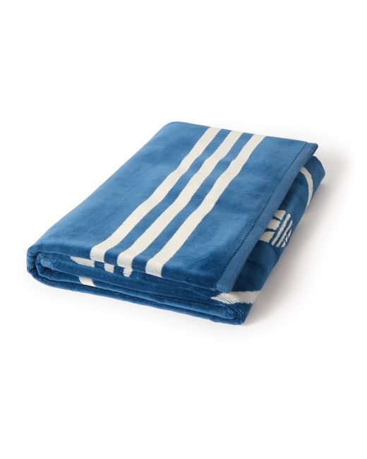 Adidas Originals Striped Logo-Jacquard Cotton-Terry Towel