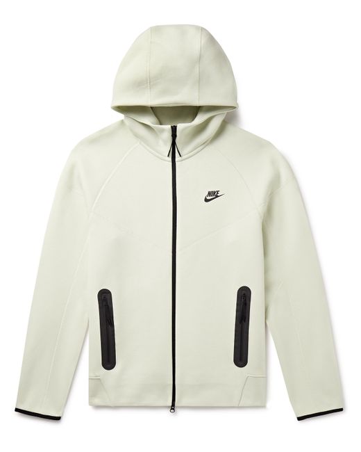 Nike Logo-Print Cotton-Blend Tech Fleece Zip-Up Hoodie