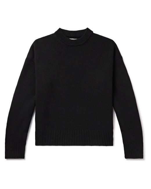 AMI Alexandre Mattiussi Merino Wool and Cashmere-Blend Sweater