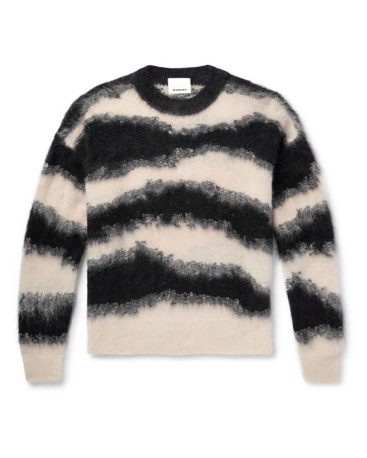 Marant Sawyers Striped Brushed-Knit Sweater