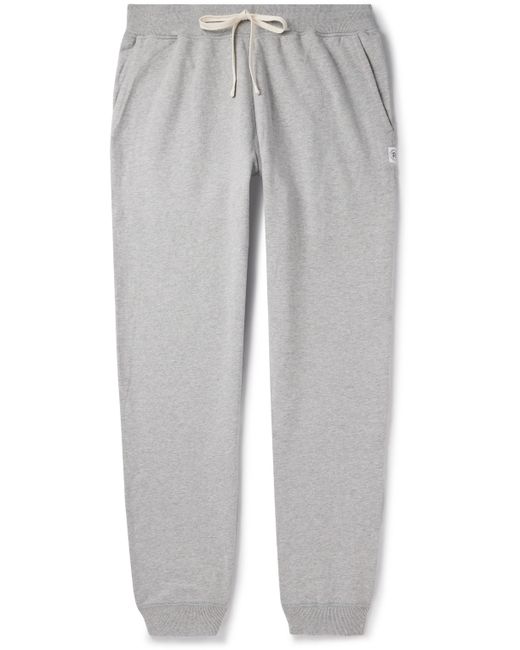 Reigning Champ Slim-Fit Straight-Leg Logo-Embroidered Cotton-Jersey Sweatpants
