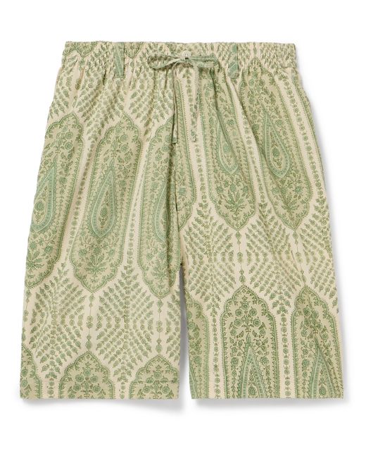 Kardo Straight-Leg Printed Cotton Drawstring Shorts