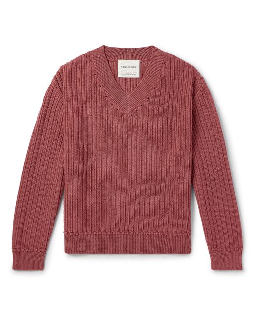 A Kind Of Guise Saimir Ribbed Merino Wool and Silk-Blend Sweater