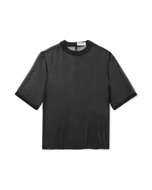 Saint Laurent Silk-Organza T-Shirt
