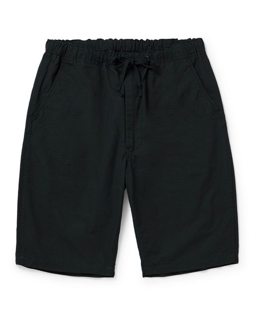 OrSlow New Yorker Straight-Leg Cotton-Ripstop Drawstring Shorts