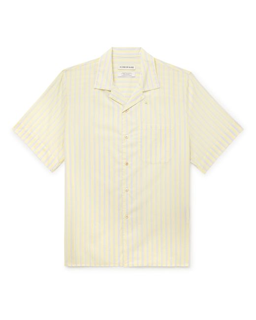 A Kind Of Guise Gioia Slim-Fit Convertible-Collar Striped Cotton-Voile Shirt
