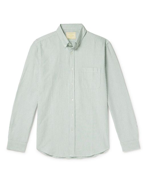 Portuguese Flannel Belavista Button-Down Collar Striped Cotton Oxford Shirt