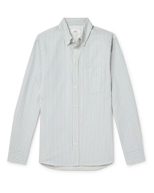Mr P. Mr P. Button-Down Collar Striped Organic Cotton Oxford Shirt