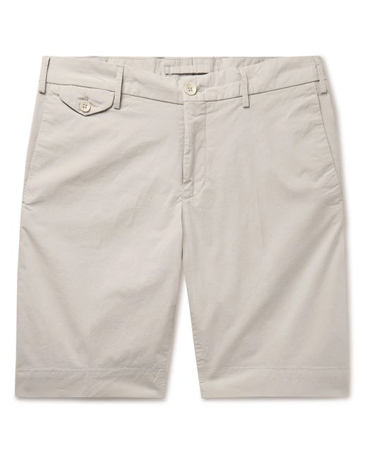 Incotex Slim-Fit Stretch-Cotton Poplin Bermuda Shorts