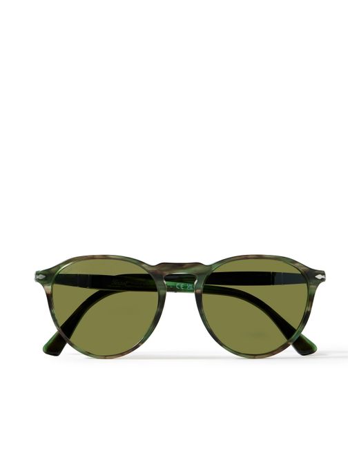 Persol Round-Frame Tortoiseshell Acetate Sunglasses