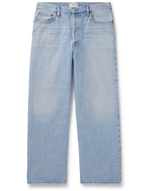 Agolde Low Slung Baggy Wide-Leg Distressed Jeans UK/US 30