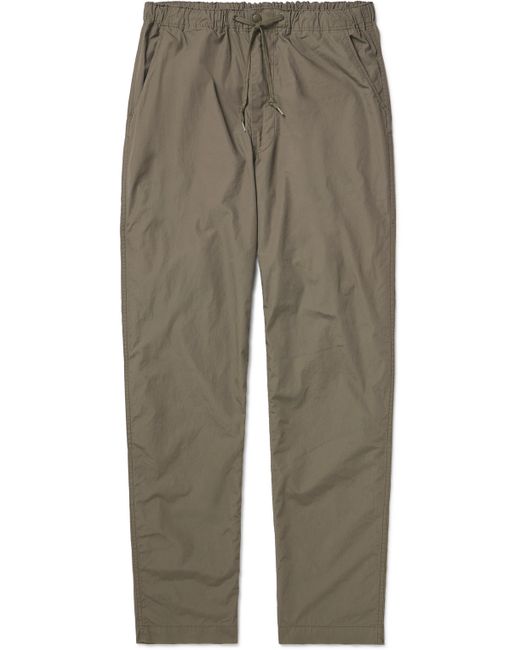 OrSlow New Yorker Tapered Cotton Drawstring Trousers