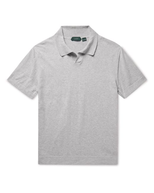 Incotex Zanone Slim-Fit Cotton and Silk-Blend Polo Shirt