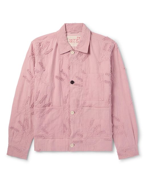 Kardo Embellished Cotton and Linen-Blend Jacket