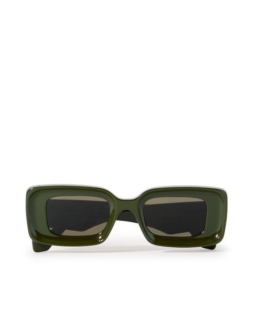 Loewe Anagram Rectangular-Frame Acetate Sunglasses