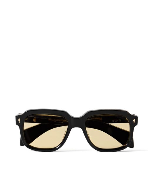 Jacques Marie Mage Union D-Frame Acetate and Gold-Tone Sunglasses