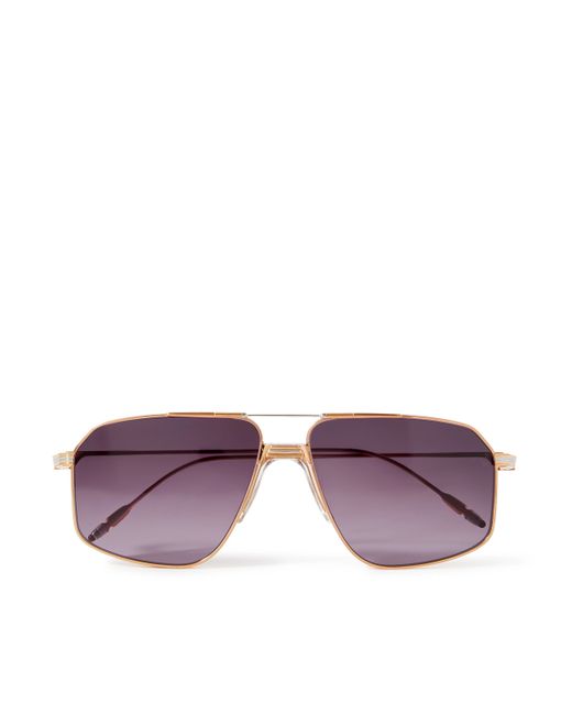 Jacques Marie Mage Jagger Aviator-Style and Silver-Tone Sunglasses