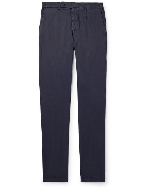 Thom Sweeney Straight-Leg Stretch-Lyocell and Cotton-Blend Twill Chinos