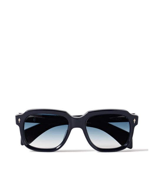 Jacques Marie Mage Union D-Frame Acetate and Silver-Tone Sunglasses