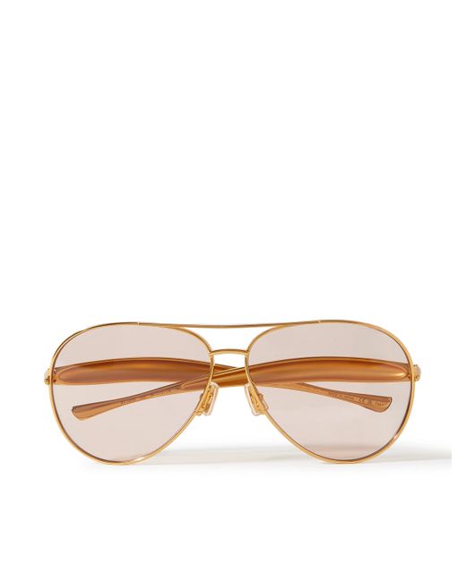 Bottega Veneta Sardine Aviator-Style Tone Sunglasses