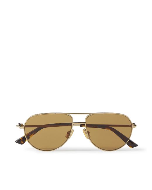 Bottega Veneta Aviator-Style Tone and Acetate Sunglasses