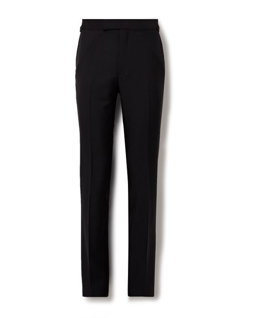 Kingsman Argylle Slim-Fit Tapered Wool and Mohair-Blend Tuxedo Trousers